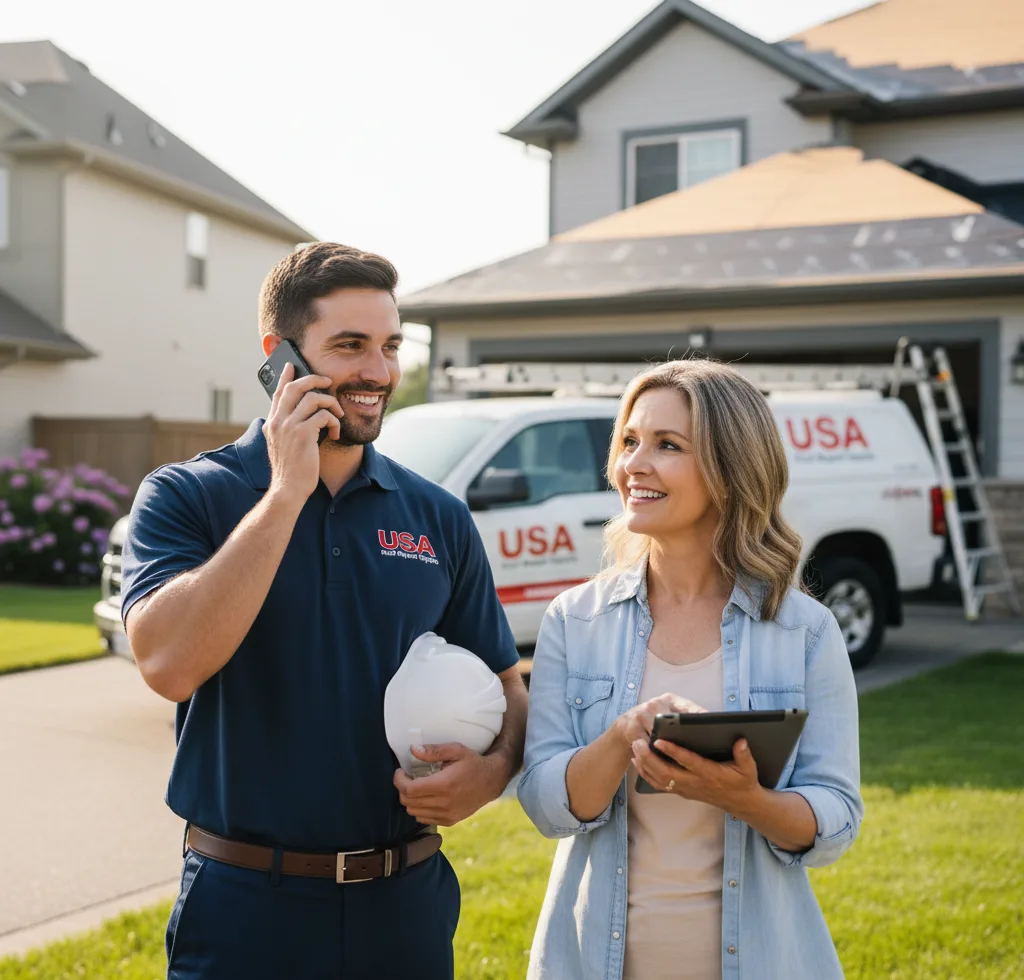 USA Roof Repair Experts customer support in Bennington